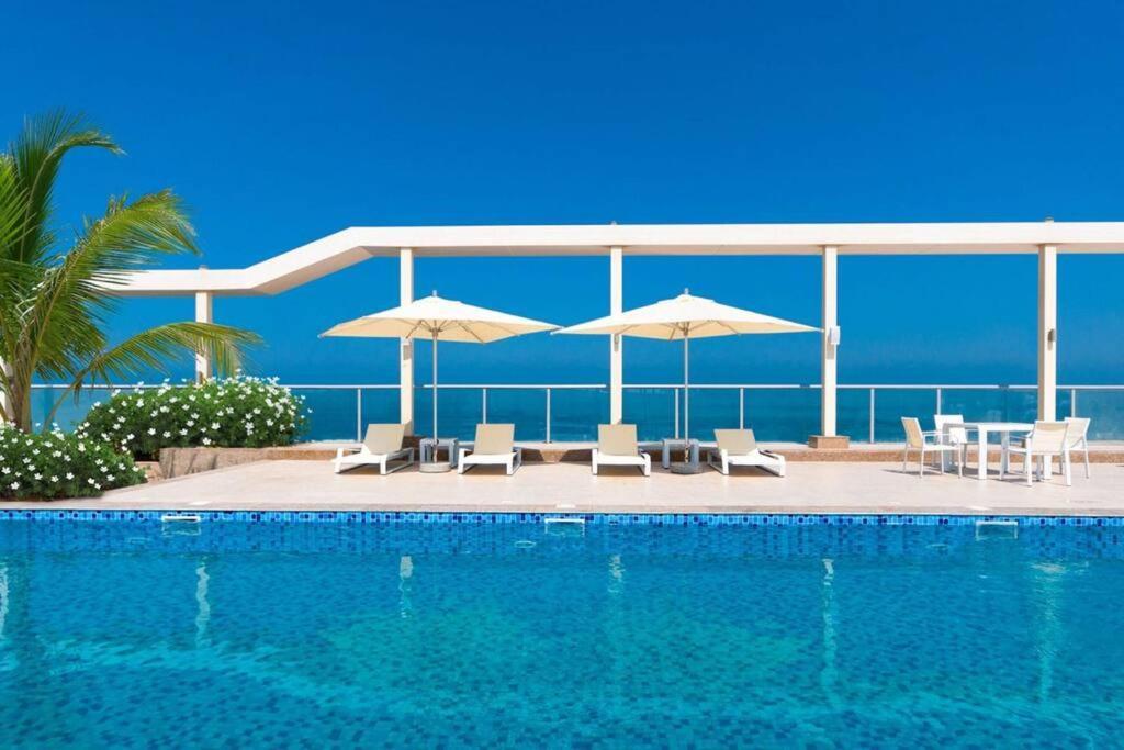 Ocean Whisper Ultra Luxe 1 Bedroom Apartment With A Private Beach - Al Marjan Island Rász el-Haima Kültér fotó
